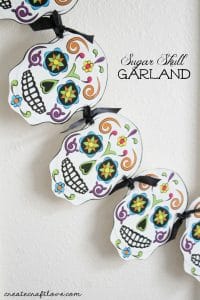 Make Your Own Sugar Skull Garland for Day of the Dead