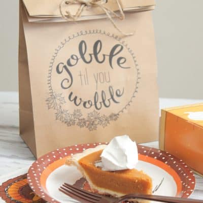 Send your guests home with these easy to make Thanksgiving Leftover Bags!