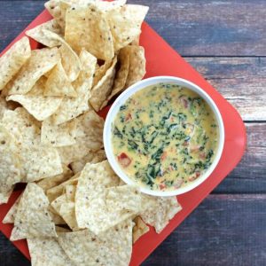 Crock Pot Spinach & Bacon Cheese Dip SQUARE