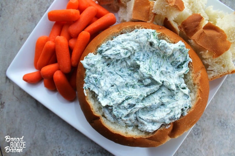 Homemade Spinach Dip is a must make around the holidays. Guests love it, so be sure to make a double batch!