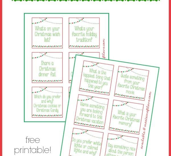 Download your free Christmas Dinner Conversation Starters at createcraftlove.com!