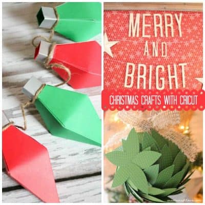 Top 3 Christmas Crafts with Cricut as seen on createcraftlove.com!