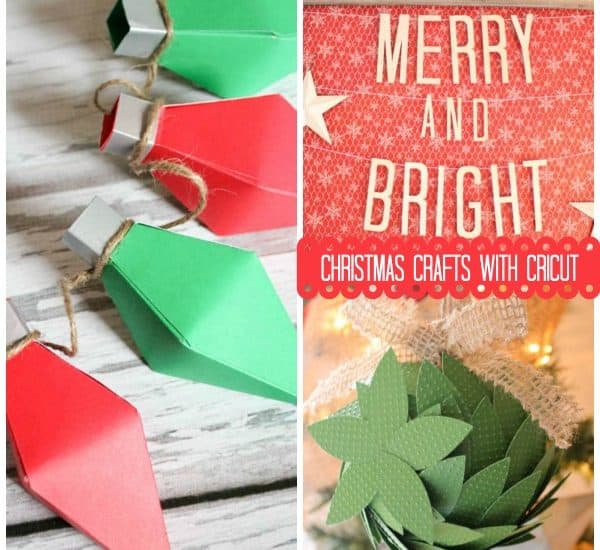 Top 3 Christmas Crafts with Cricut as seen on createcraftlove.com!