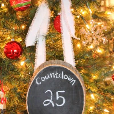 This Rustic Chalkboard Countdown can be used all year long and for any occasion! via createcraftlove.com