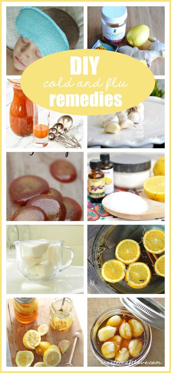 If you are into the natural methods and homeopathy, these DIY Cold and Flu Remedies are a must! via createcraftlove.com