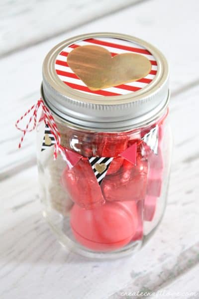 Surprise your best gal pal with this Gal-entine Mason Jar Gift! via createcraftlove.com