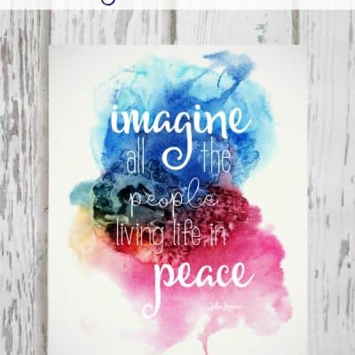 I hope this Imagine Printable will hang in your house and heart as we try to remember to teach our children peace. via createcraftlove.com