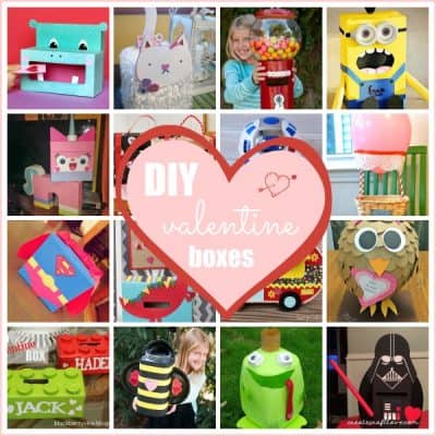 Looking for inspiration to make your kids' Valentine Boxes? We've got you covered. via createcraftlove.com