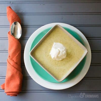 Creamy, delicious broccoli soup, perfect for keeping winter blues at bay | Cupcakes&Crowbars