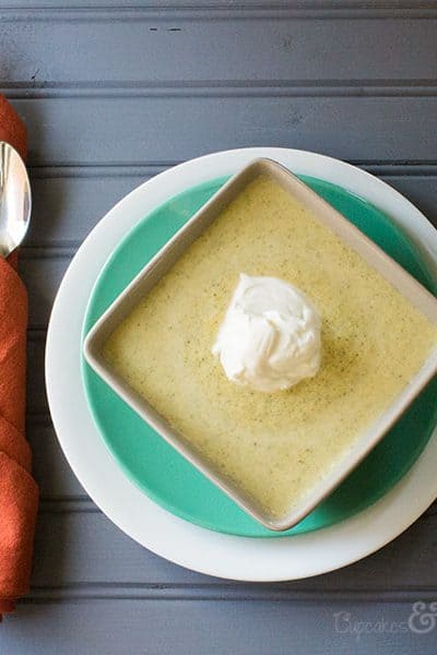 Creamy, delicious broccoli soup, perfect for keeping winter blues at bay | Cupcakes&Crowbars