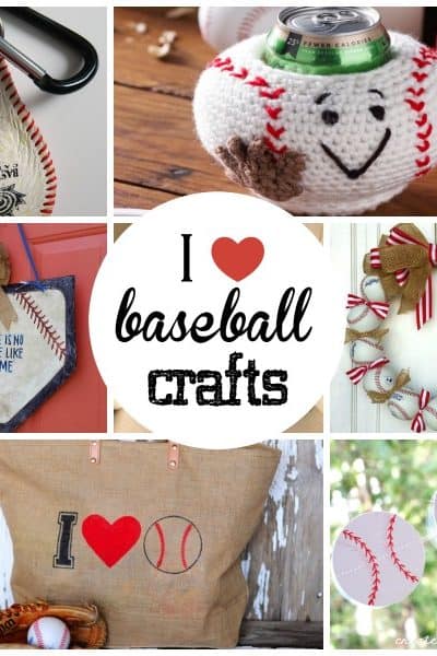 These Baseball Crafts are sure to hit one out of the park! via createcraftlove.com