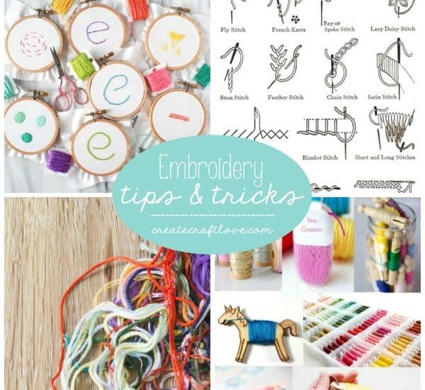 Here's my resource guide to Embroidery Tips and Tricks!