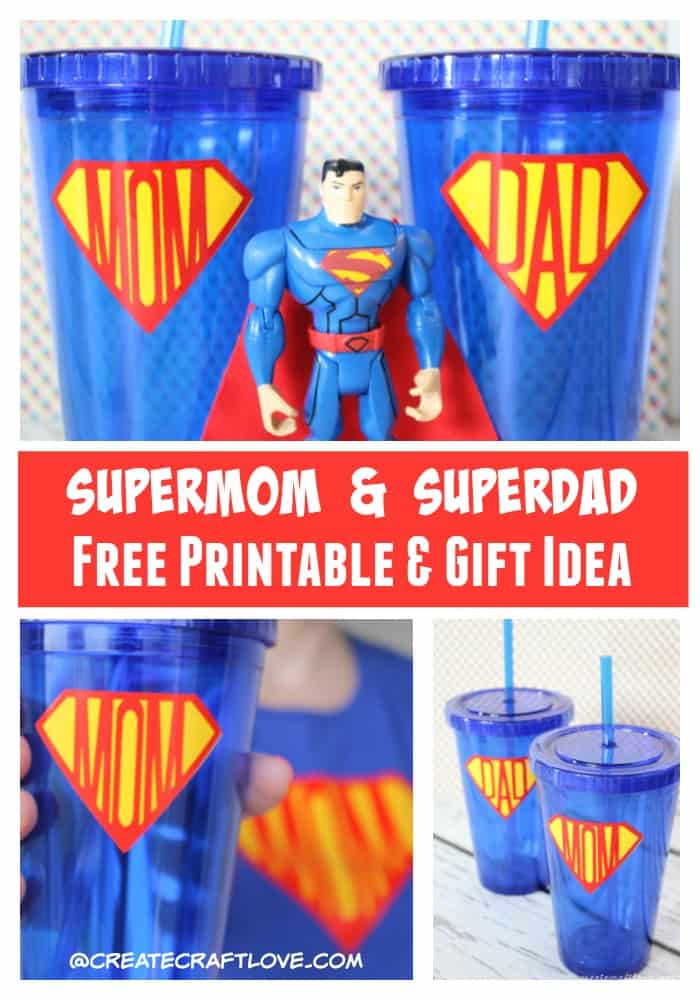 Help them honor their favorite superhero with this Supermom and Superdad Gift Idea and Printable!