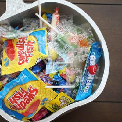 All you need is TWO things to create this Faux Mercury Glass Candy Bowl!