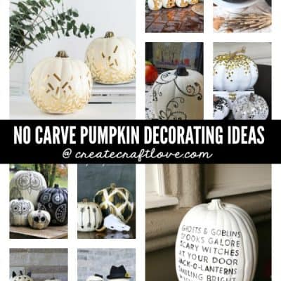 Here are some of the best No Carve Pumpkin Decorating Ideas around the blogosphere!