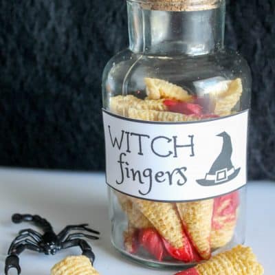 Make your own Witch Fingers! Bugles plus some red candy melts create this fun Halloween treat!