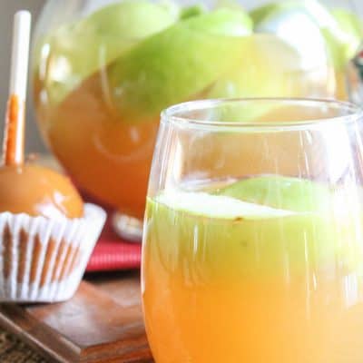 This Caramel Apple Sangria mingles your favorite fall flavors into one amazing adult beverage!