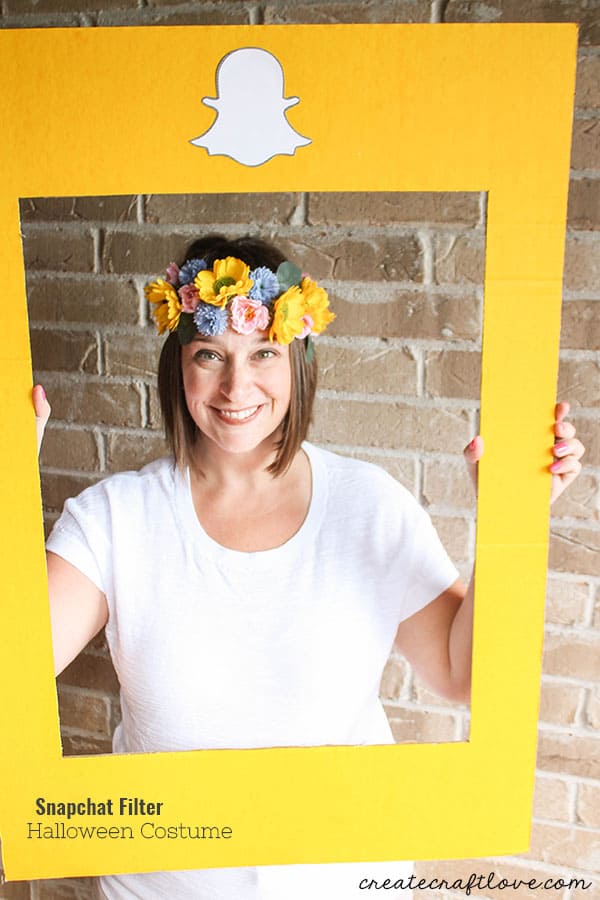 This Snapchat Filter Halloween Costume is a an EASY DIY idea for the upcoming festivities!
