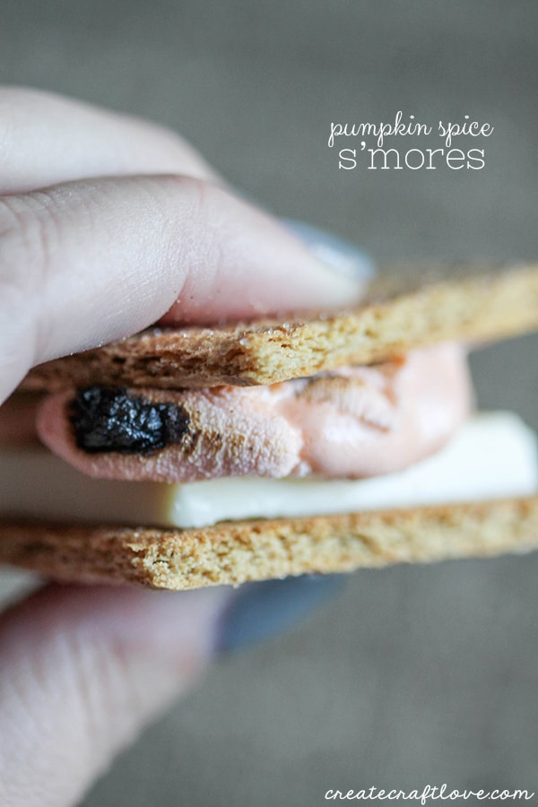 These Pumpkin Spice S'mores are perfect for chilly autumn evenings around the fire pit!