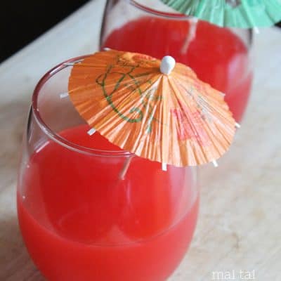 Pair this delicious Mai Tai Mocktail with dumplings and stir fry for an easy weeknight dinner!
