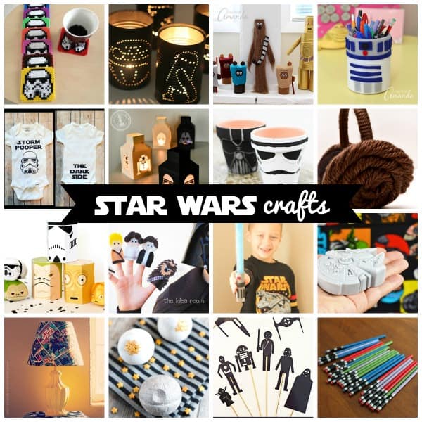 Celebrate Star Wars Day with these Star Wars Crafts! May the Fourth Be With You! via createcraftlove.com