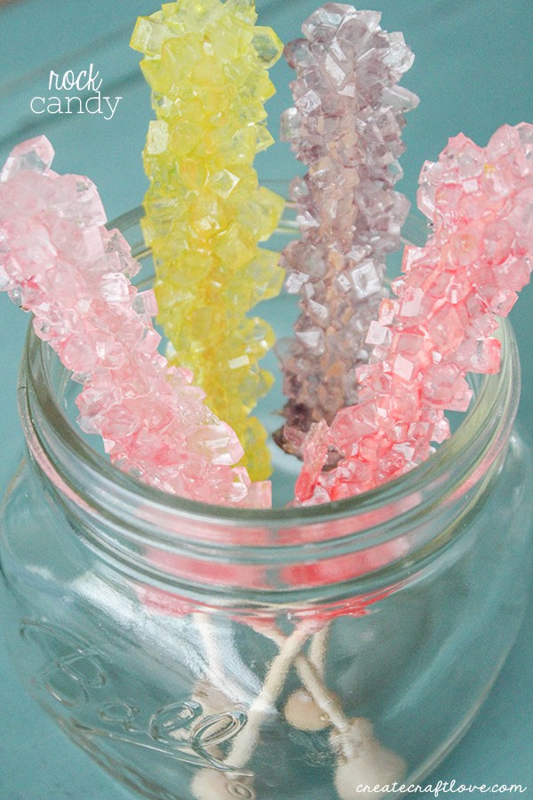 This Rock Candy Recipe is a fun science project for kids!
