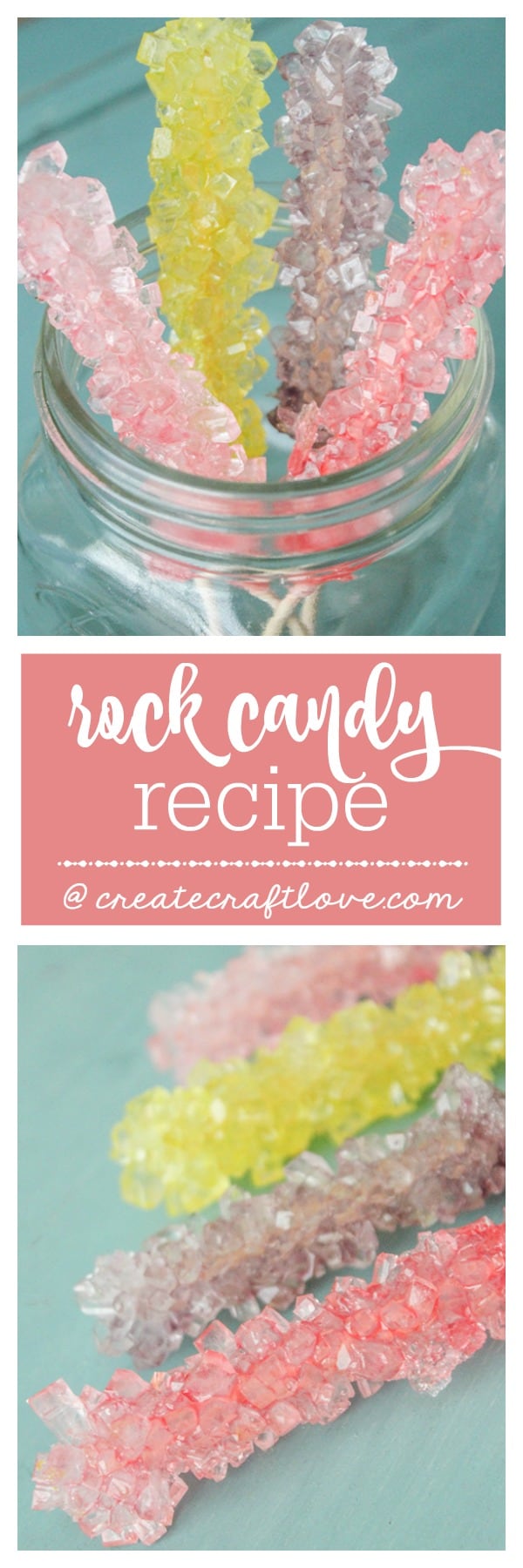 This recipe for rock candy is fun for kids to make!