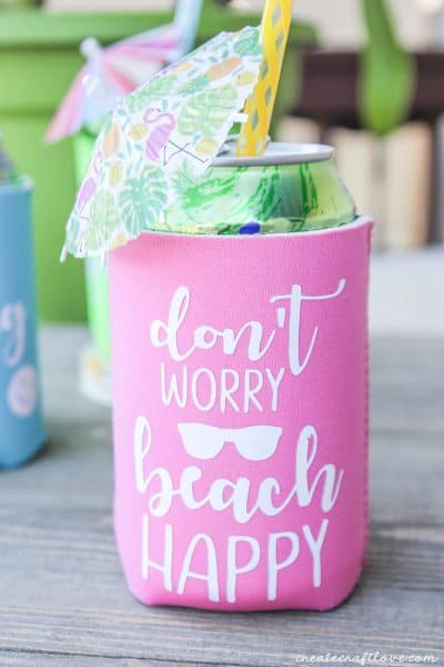 Personalized Can Koozies tutorial!