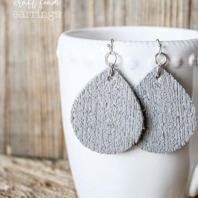 Create and customize your jewelry with these Cricut Craft Foam Earrings!  
