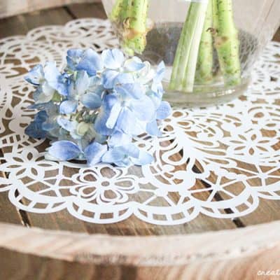Use your decorative wooden tray to compliment your farmhouse decor!