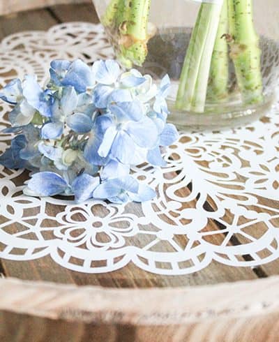 Use your decorative wooden tray to compliment your farmhouse decor!