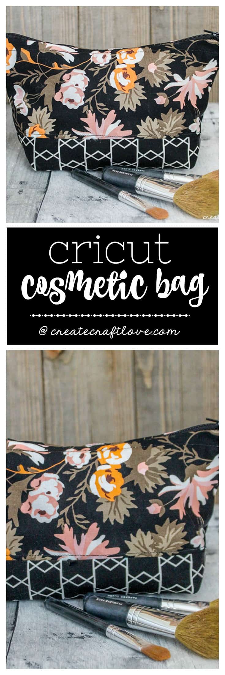 This Cricut Cosmetic Bag goes from cut to sewn in less than an hour!