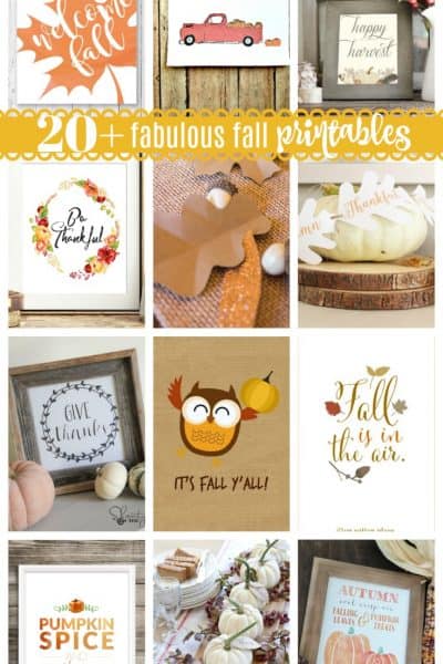 Welcome the season change with these 20+ Fabulous Fall Printables!
