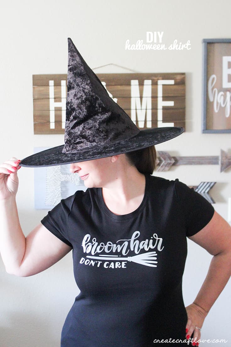 Creating your own Halloween Shirt has never been easier than with Cricut Easy Press!