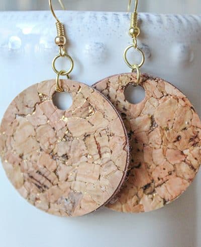 These Cork Earrings are my new favorite accessory!