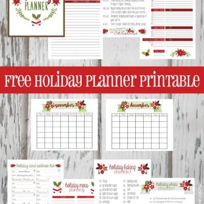 Stay organized and ahead of the holiday rush with this free Holiday Planner Printable!
