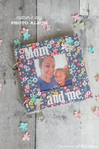 Melt Mom's heart with this DIY Mothers Day Photo Album!  We created free printable questionnaire stickers to personalize each project!