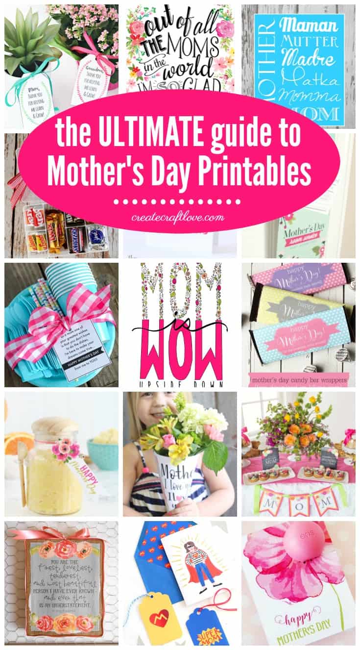 Honor Mom any day of the year with any of these amazing Mother's Day Printables!