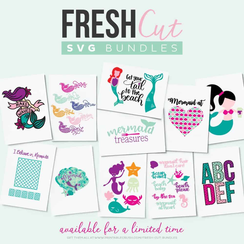Fresh Cut SVG Bundle - Mermaid Theme!
