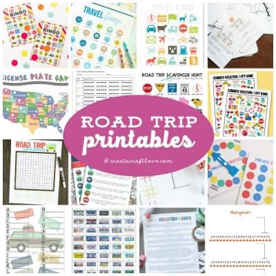 Keep the kids occupied on those long car rides this summer with these Road Trip Printables!