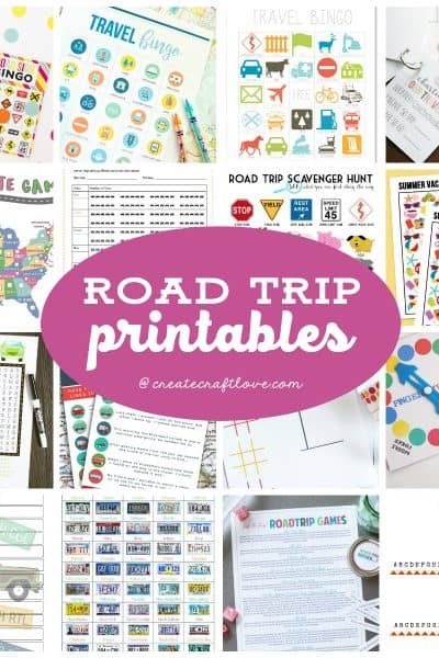 Keep the kids occupied on those long car rides this summer with these Road Trip Printables!