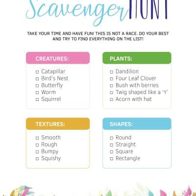Cure summer boredom with out Summer Scavenger Hunt Printable!