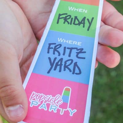 popsicle party custom invitations