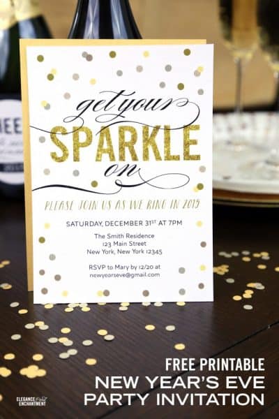 New Years Eve Printables to Celebrate - Create Craft Love