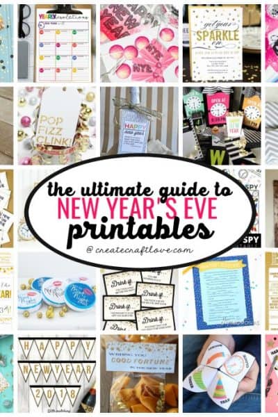Get ready to ring in the new year with The ULTIMATE Guide to New Year's Eve Printables! 