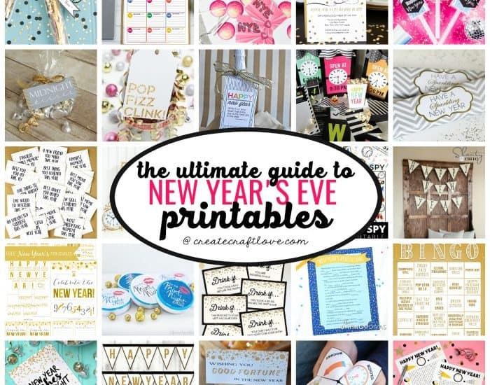 Get ready to ring in the new year with The ULTIMATE Guide to New Year's Eve Printables! 