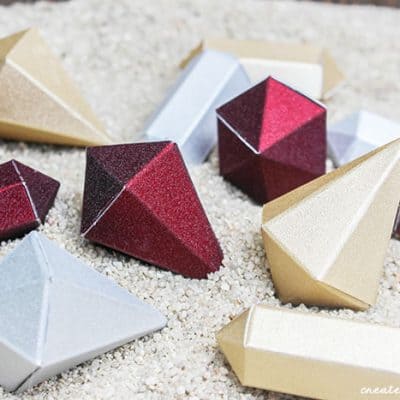 3D Paper Gems are so easy to make with the Cricut Scoring Wheel!