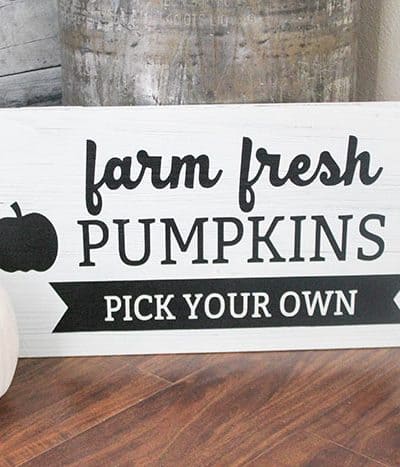 Farmhouse Pumpkin Sign FREE SVG File