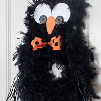 Super cute Halloween Owl Wreath!