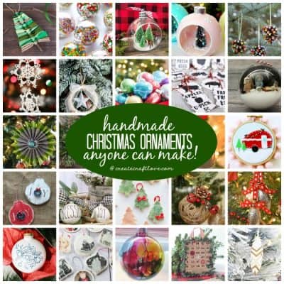 Decorate your Christmas tree with these Handmade Christmas Ornaments that anyone can make!